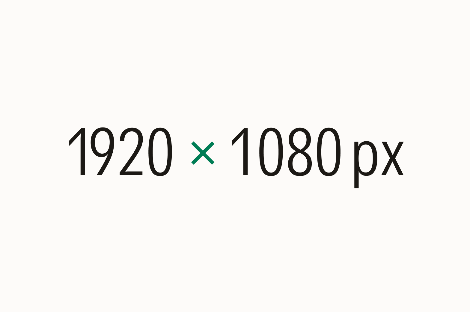 Dimensions with correct use of "x"