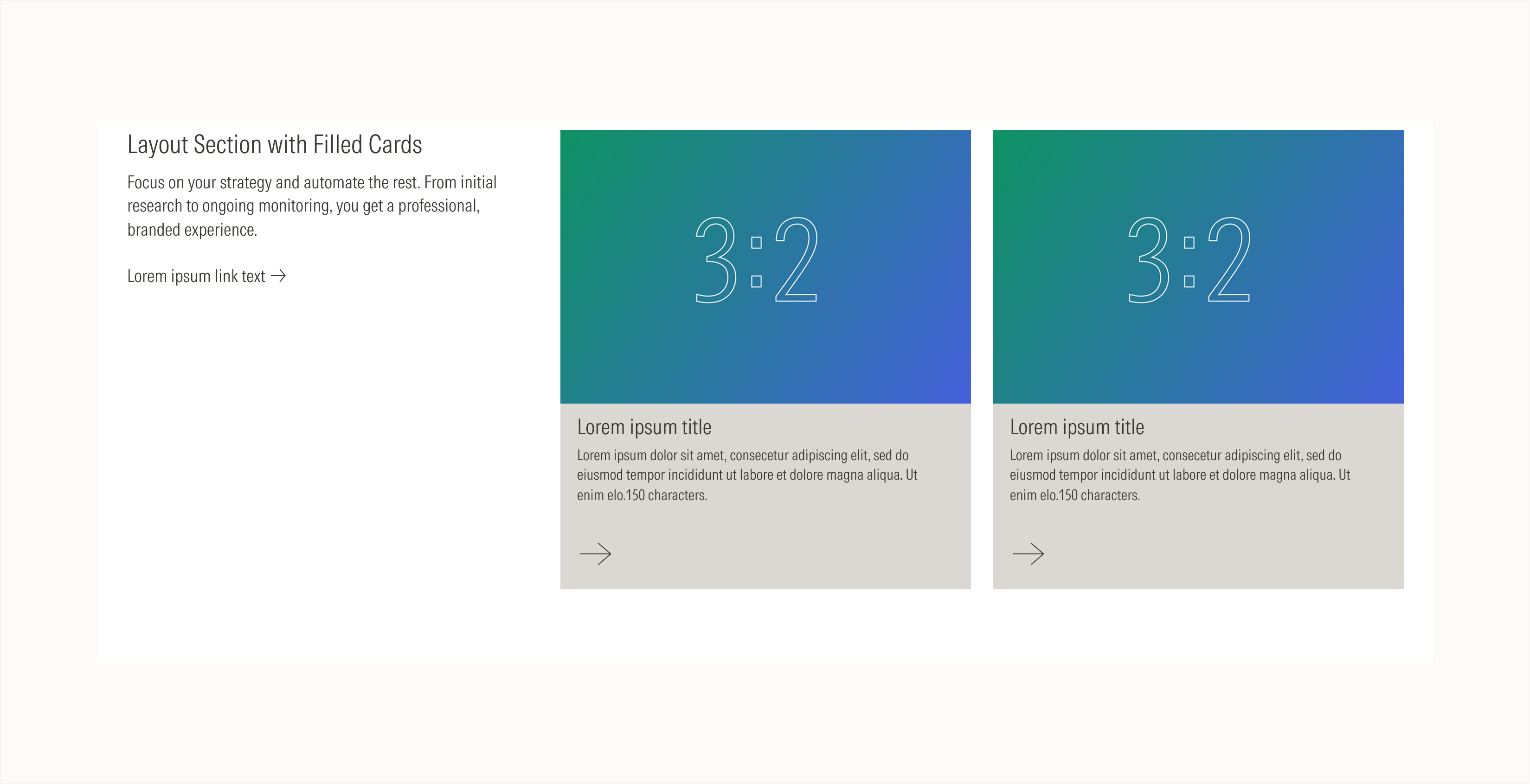 layout section case C on light theme