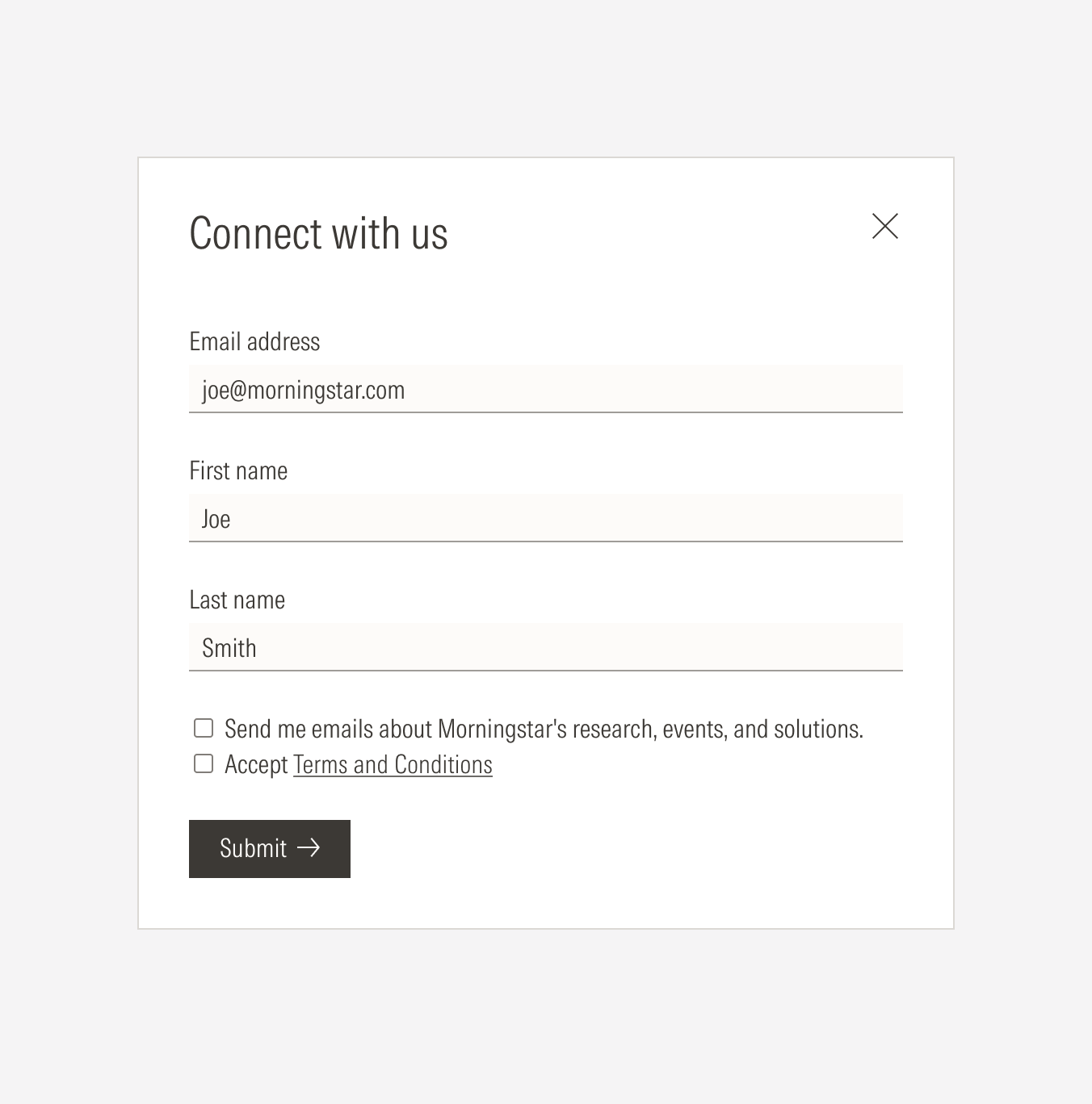Checkbox don't