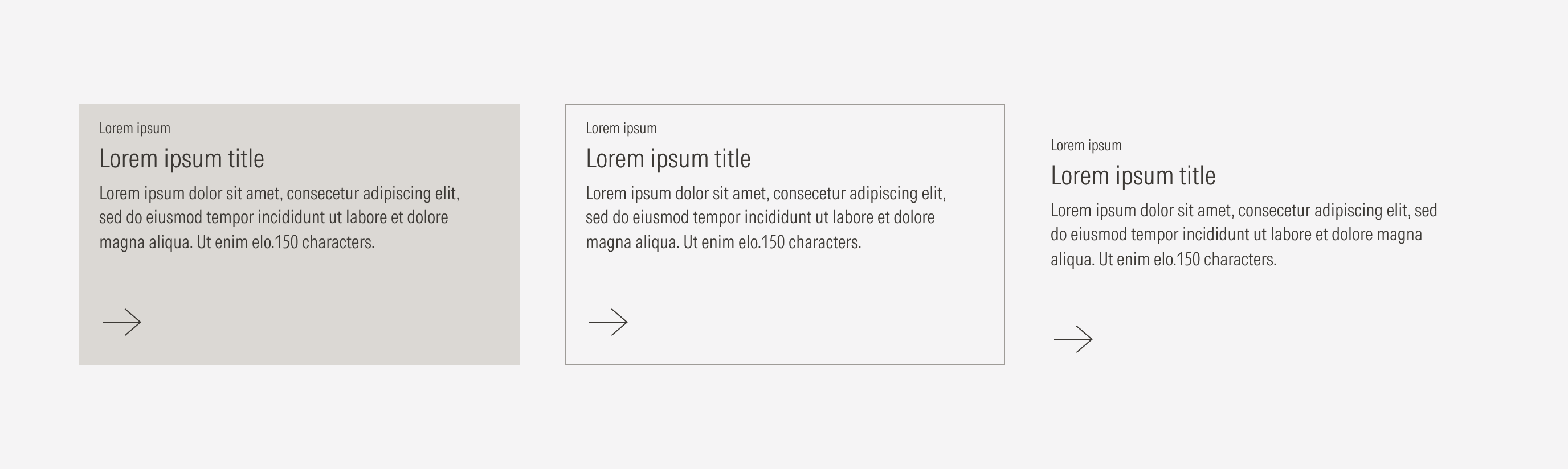 General Cards: Text block only type