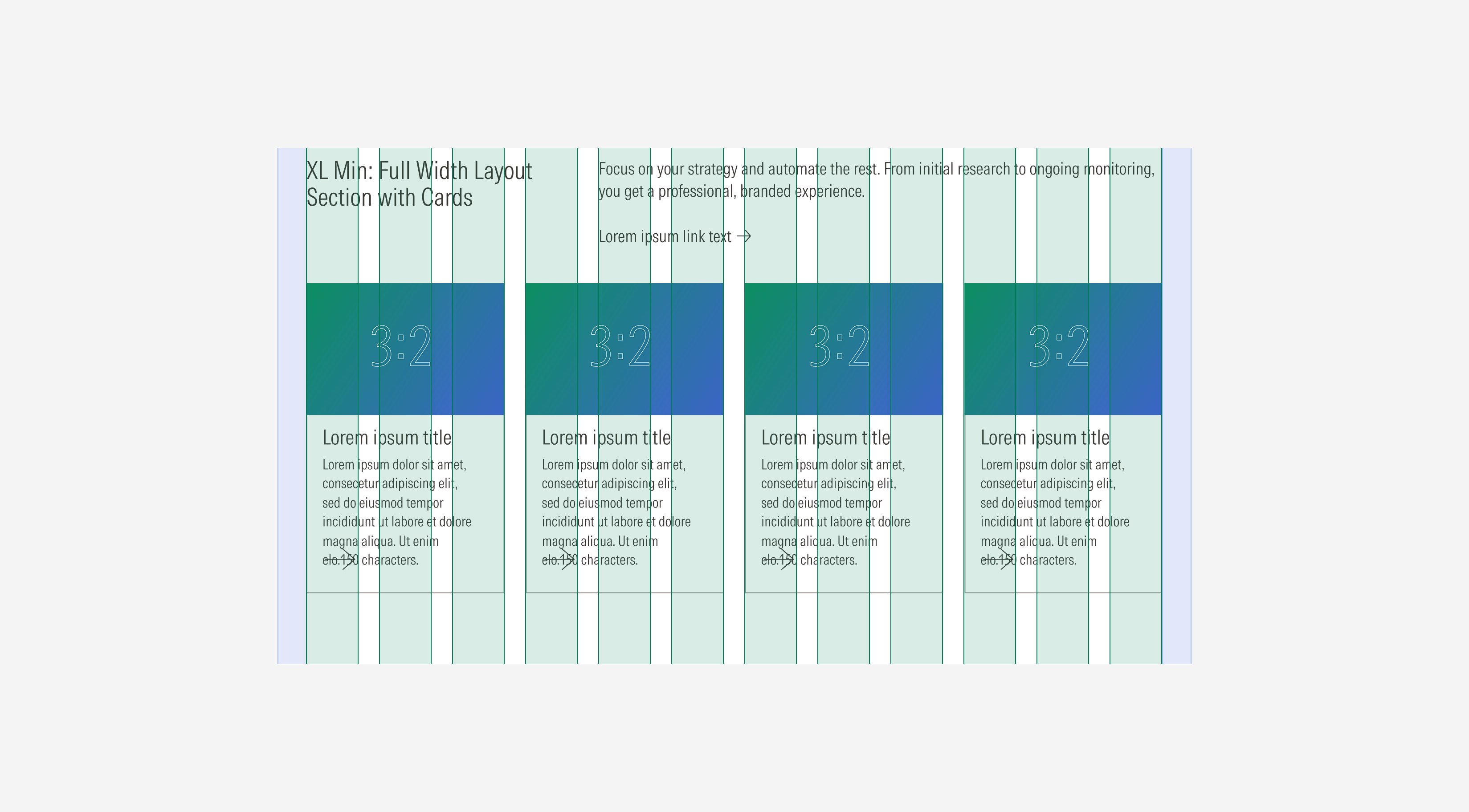 layout section Case 2 XL Min Breakpoint