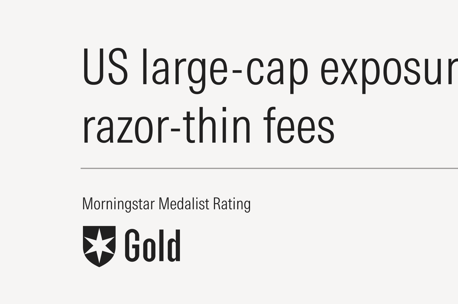 Medalist Rating in black shown beneath a headline and label.