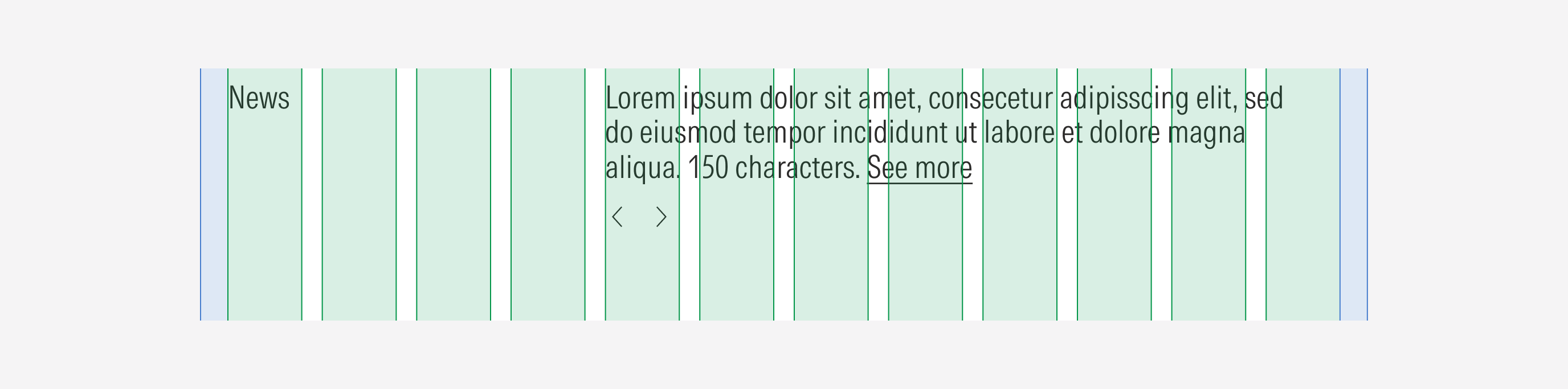 Shows the MD max columns overlayed the news component