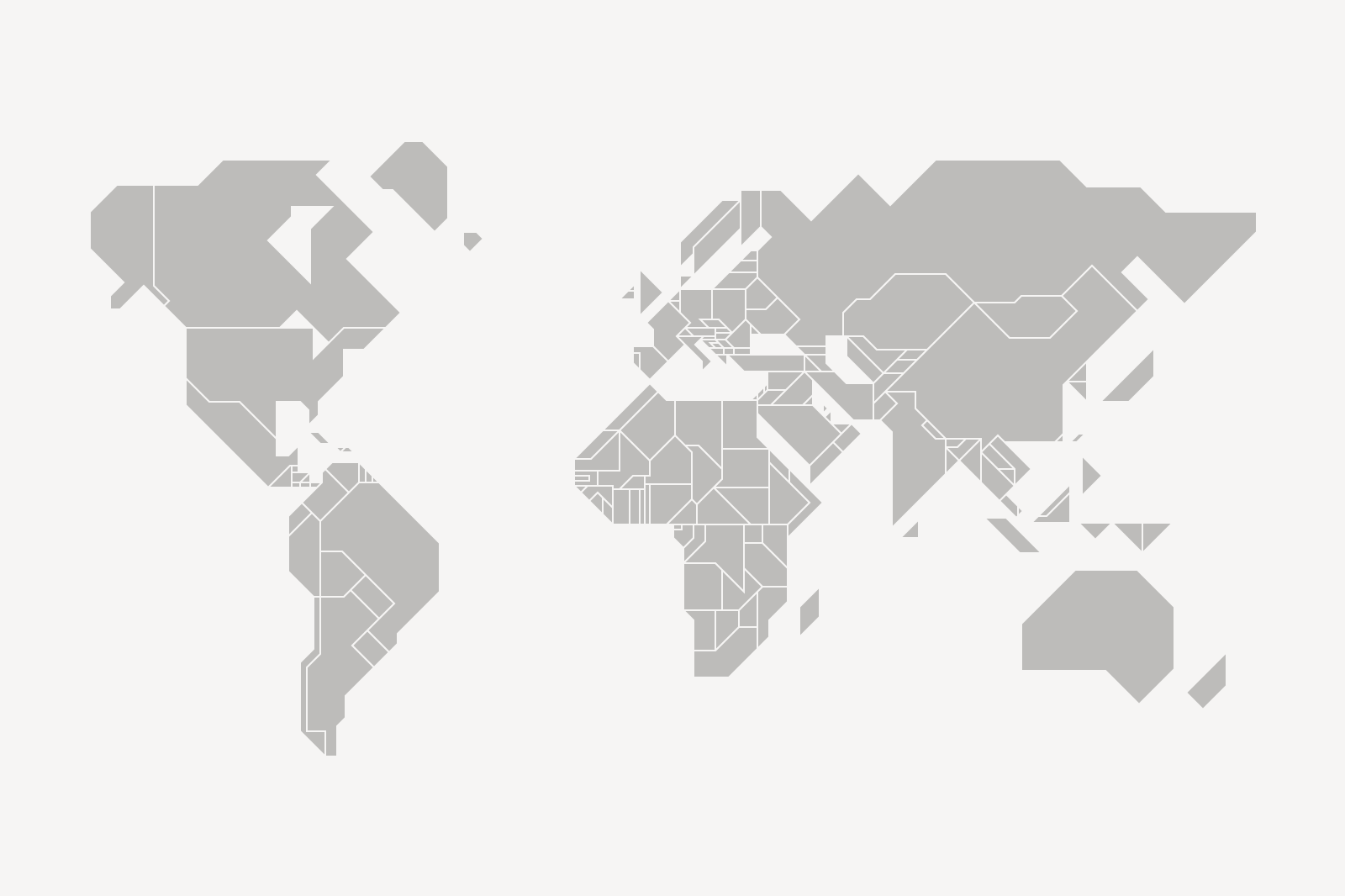 World map showing all countries.