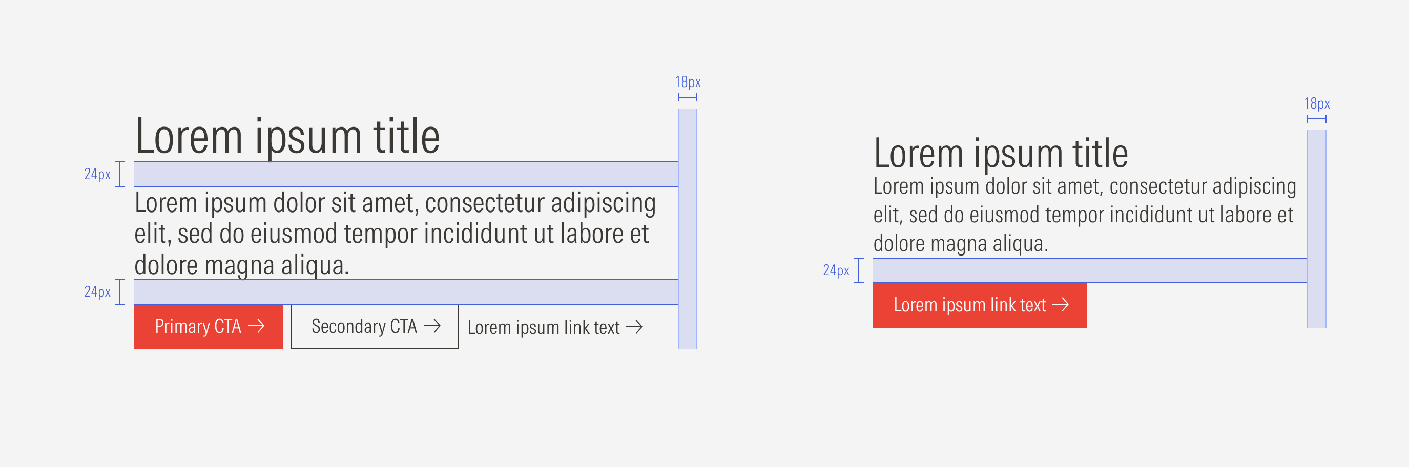 Spacing for the primary hero text block