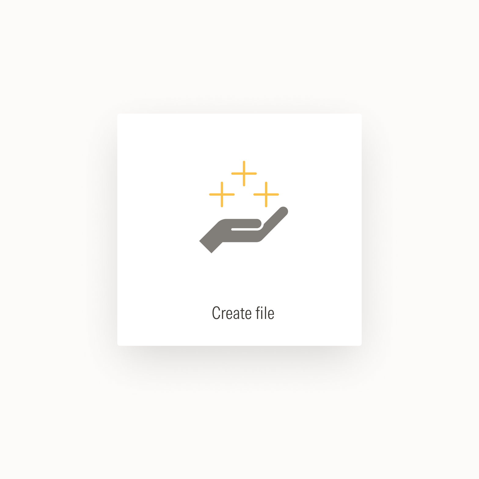 Brand icon in user interface tile.