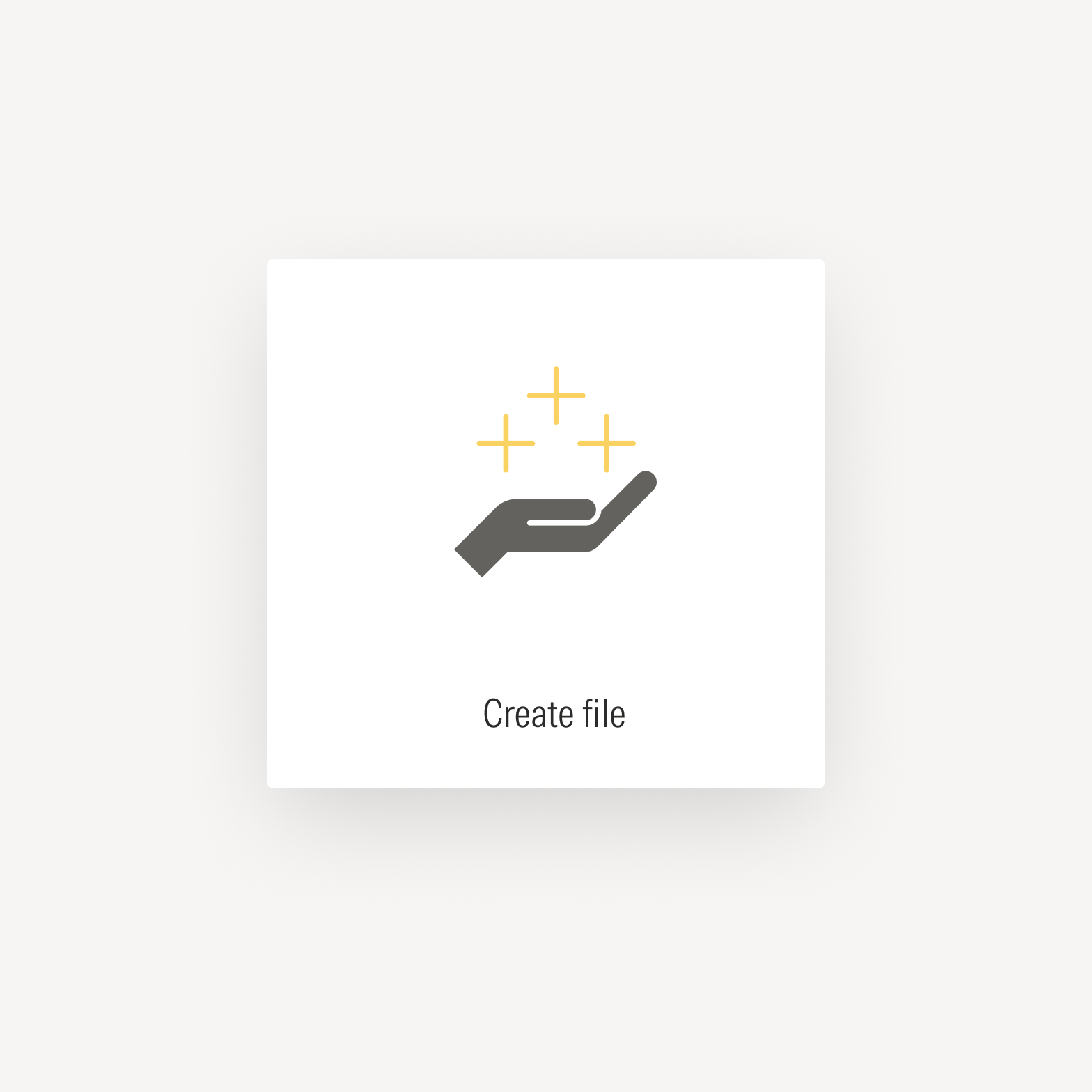Brand icon in user interface tile.