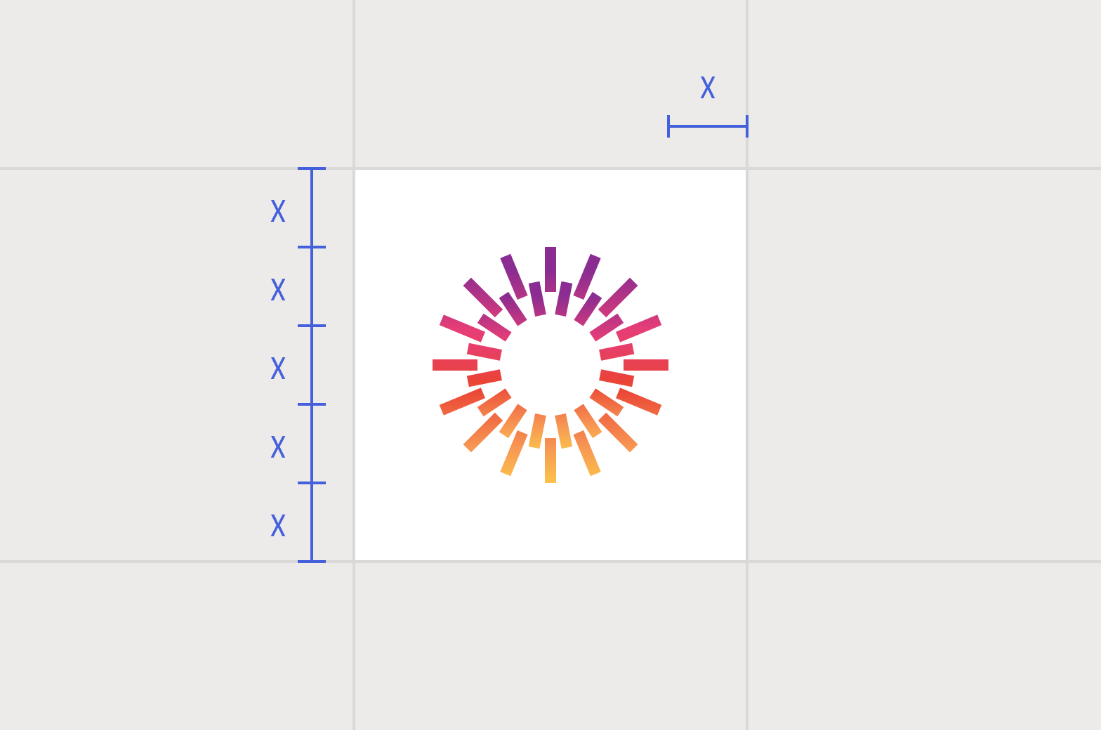 Starburst with proper clear space.