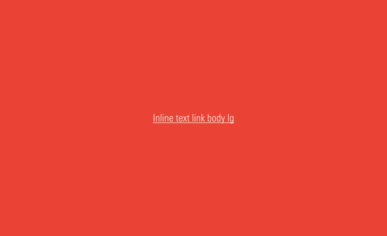 Link over a red background