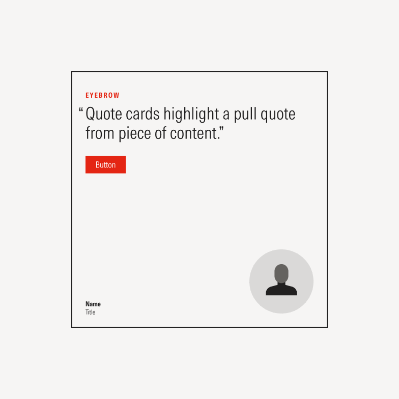 Quote Card example