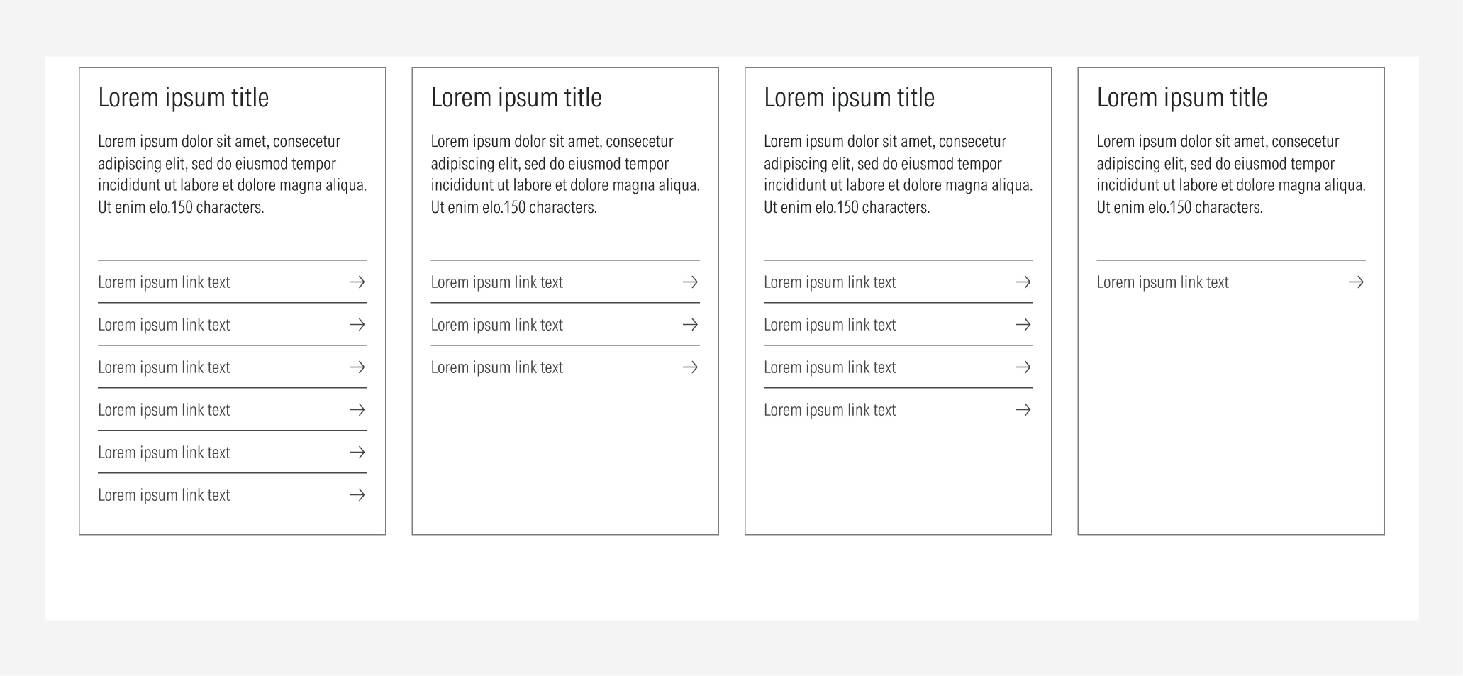List Card Behavior: Flexible Height