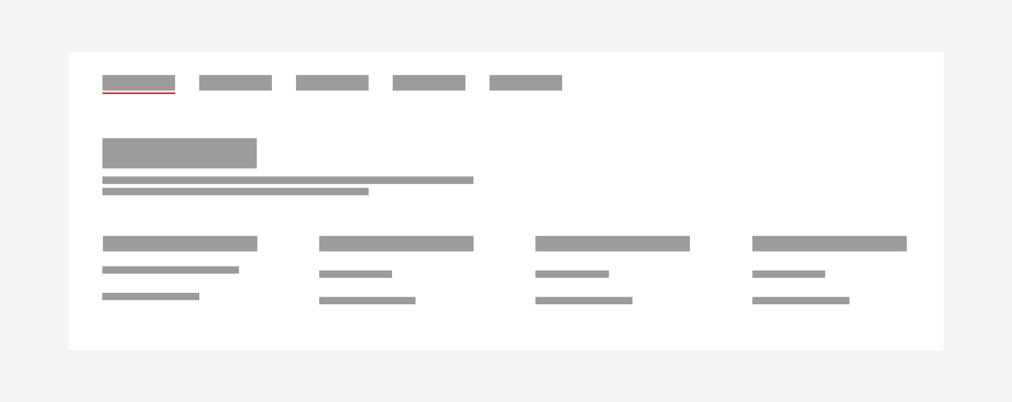 Example of the alignment for the nested nav elements