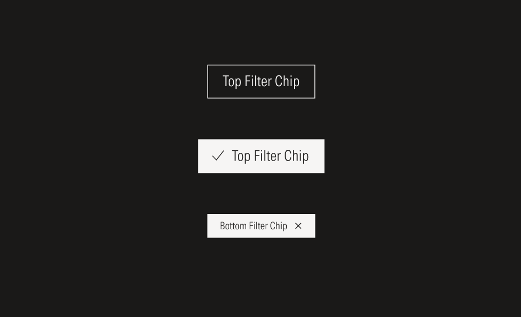 Chips on dark theme