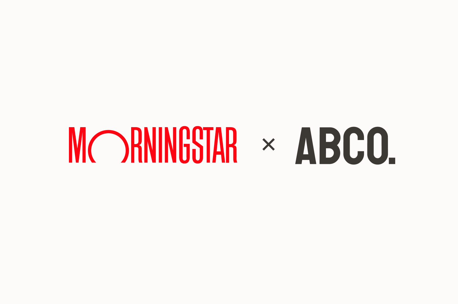 Logotype and third-party logo combined with multiplication sign.