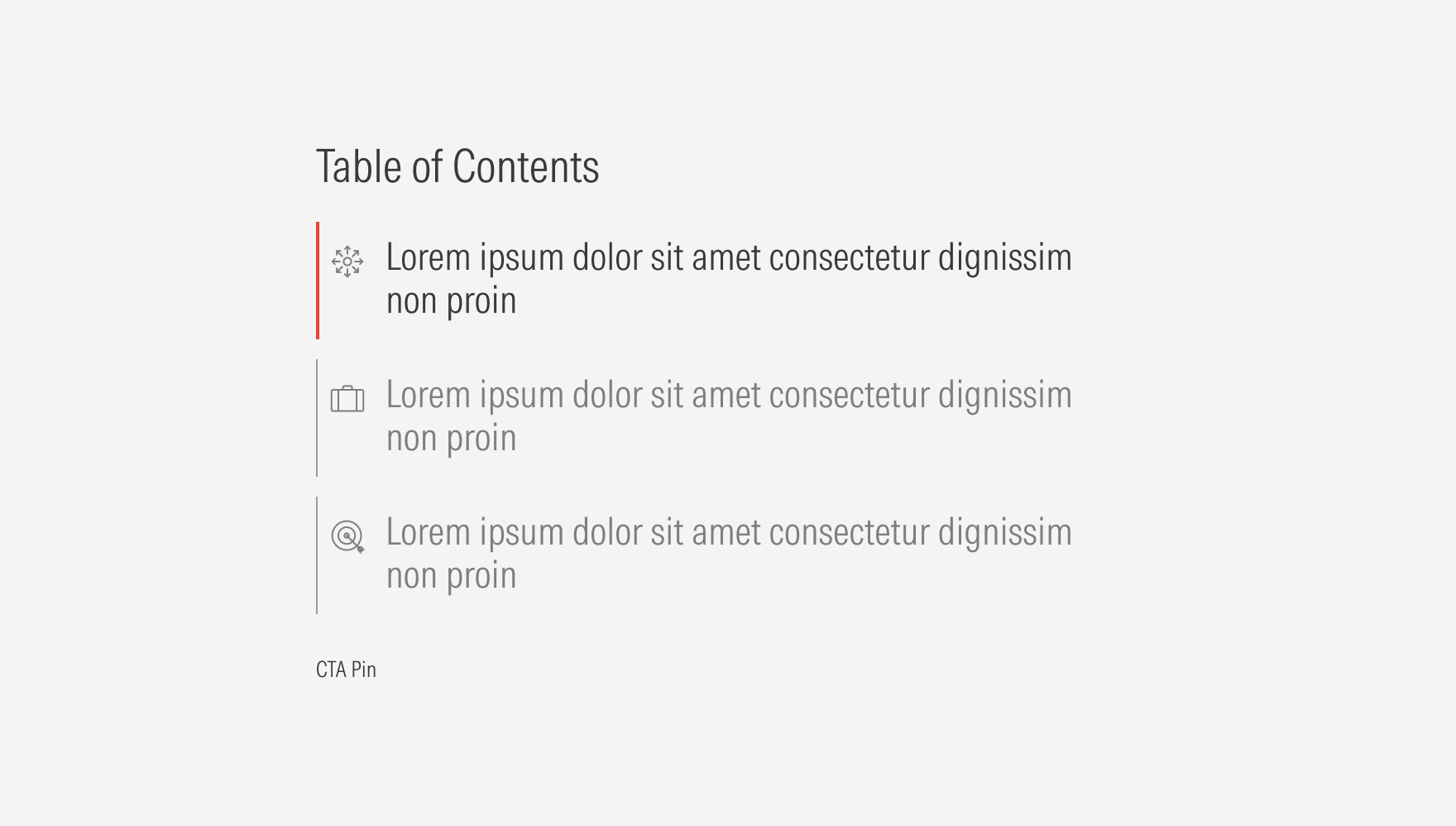Tab Variant 2: List with brand icons