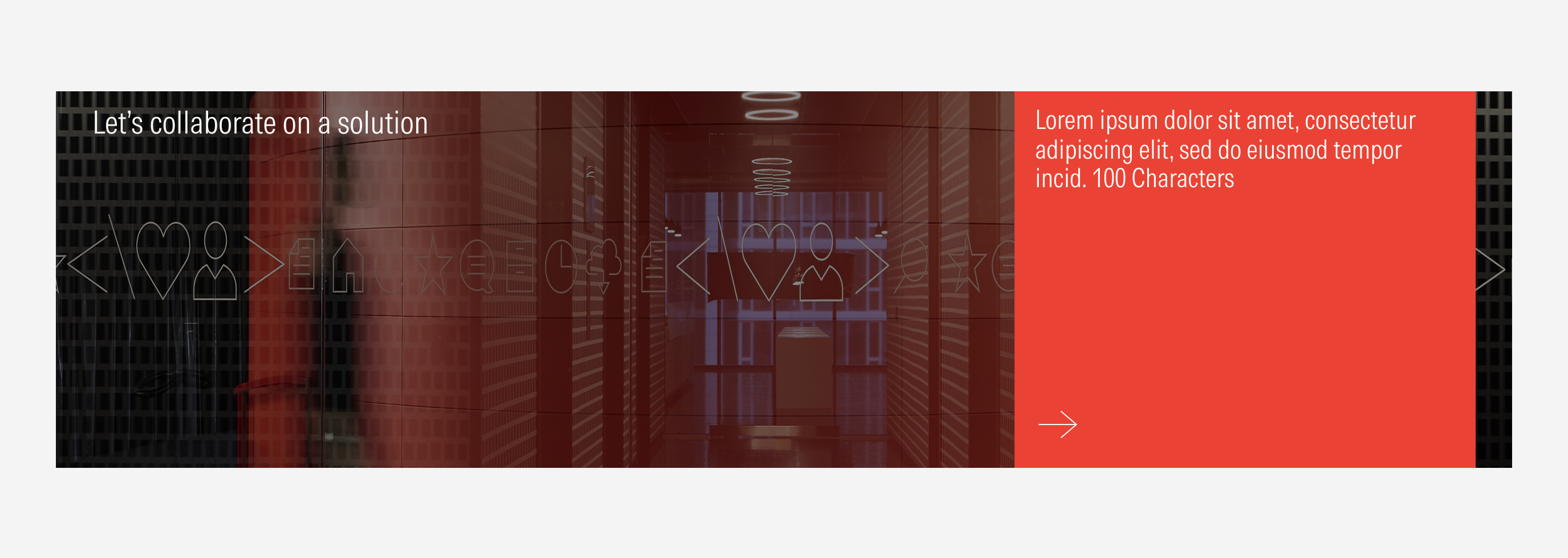 Background image example with full bleed image.
