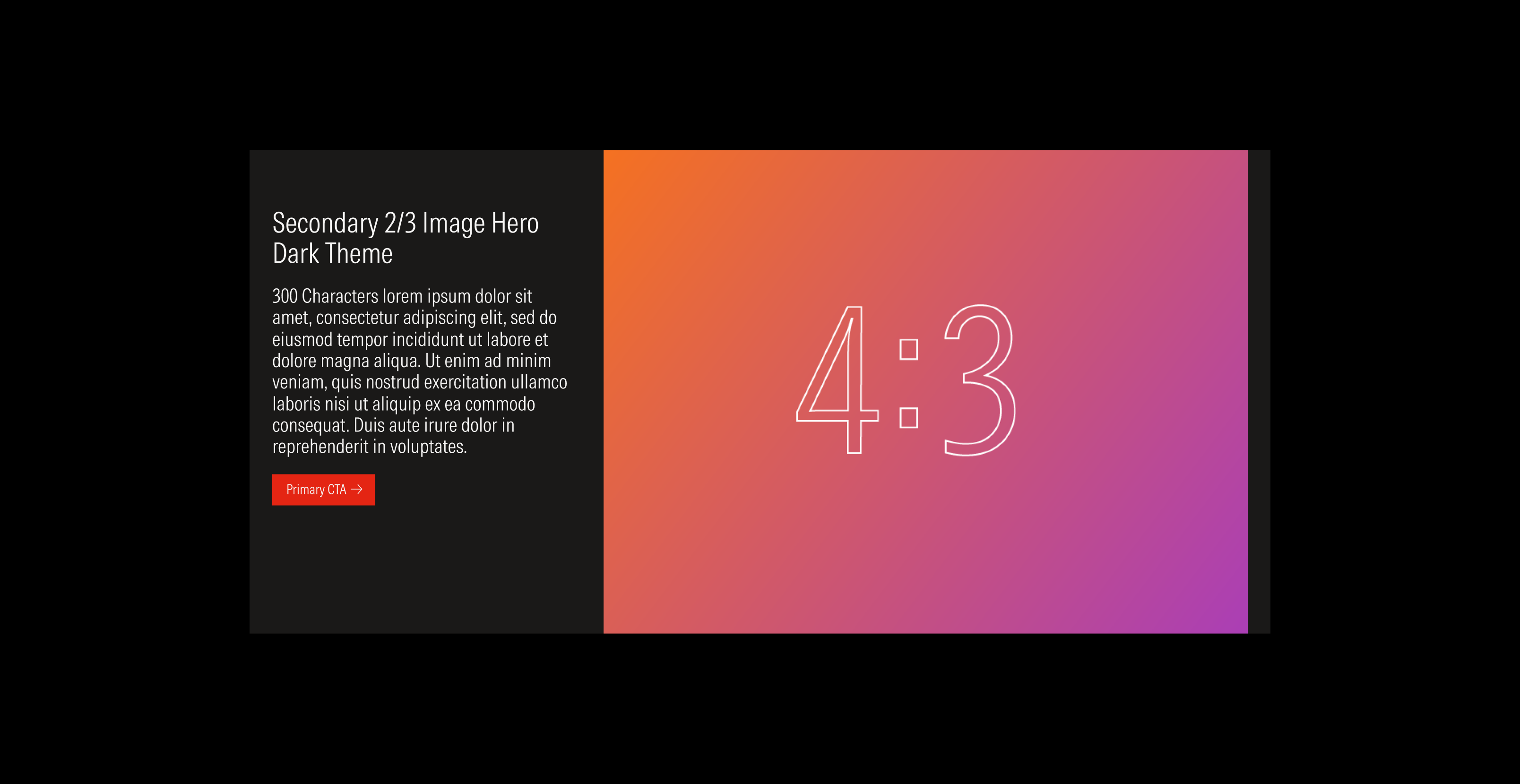Secondary 2/3 hero dark theme