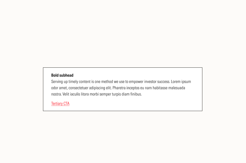 content block example of text module