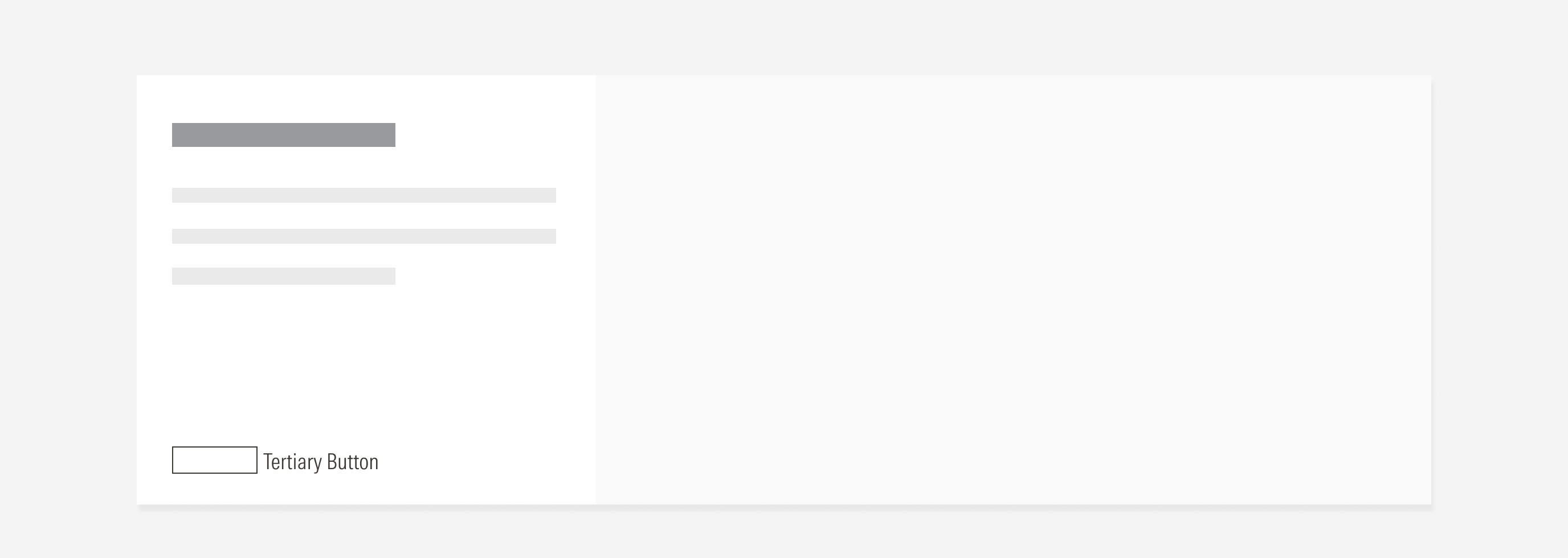 Shows how not to align the CTA with the body text