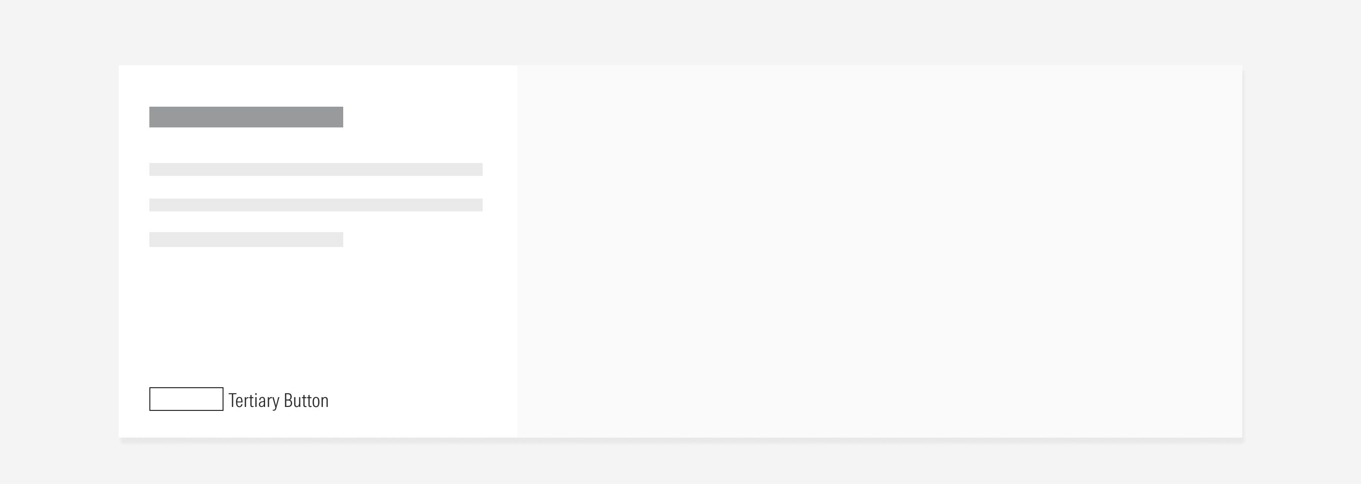 Shows how not to align the CTA with the body text