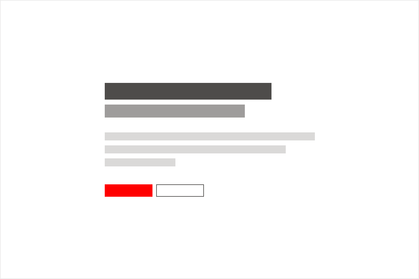 Alignment example of items of a text block