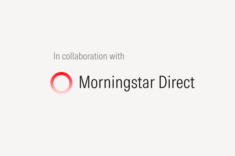 Example of co-marketing visual with Morningstar product included.