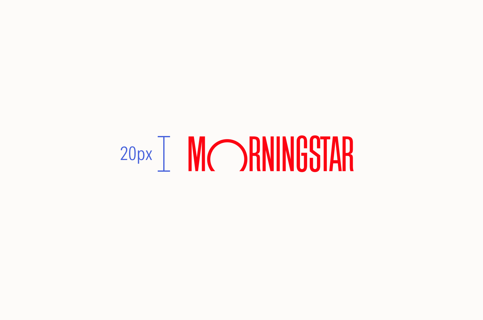Logotype with minimum height