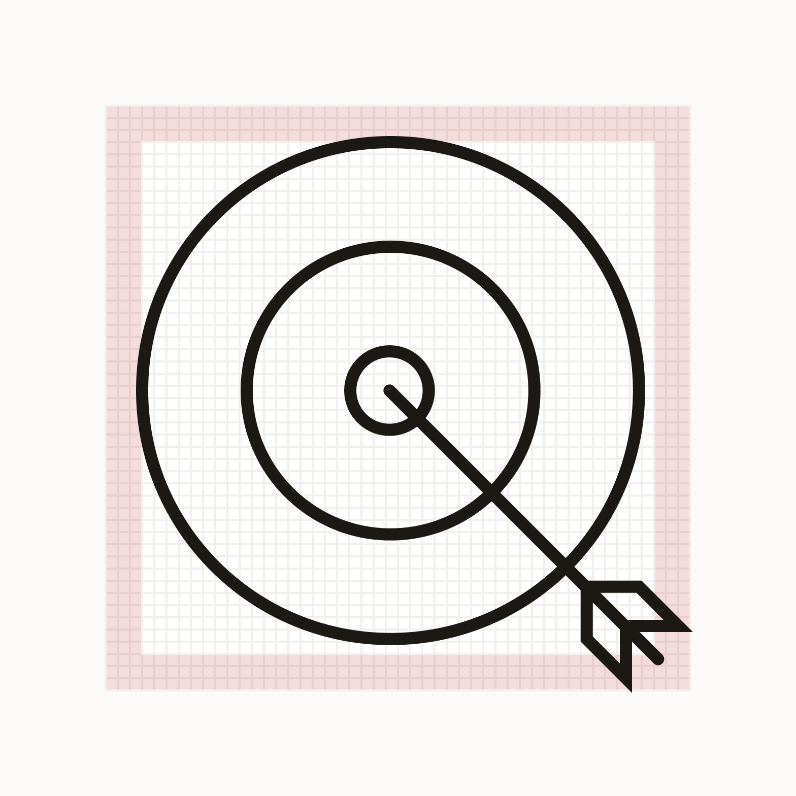 Icon expanding into padding zone.