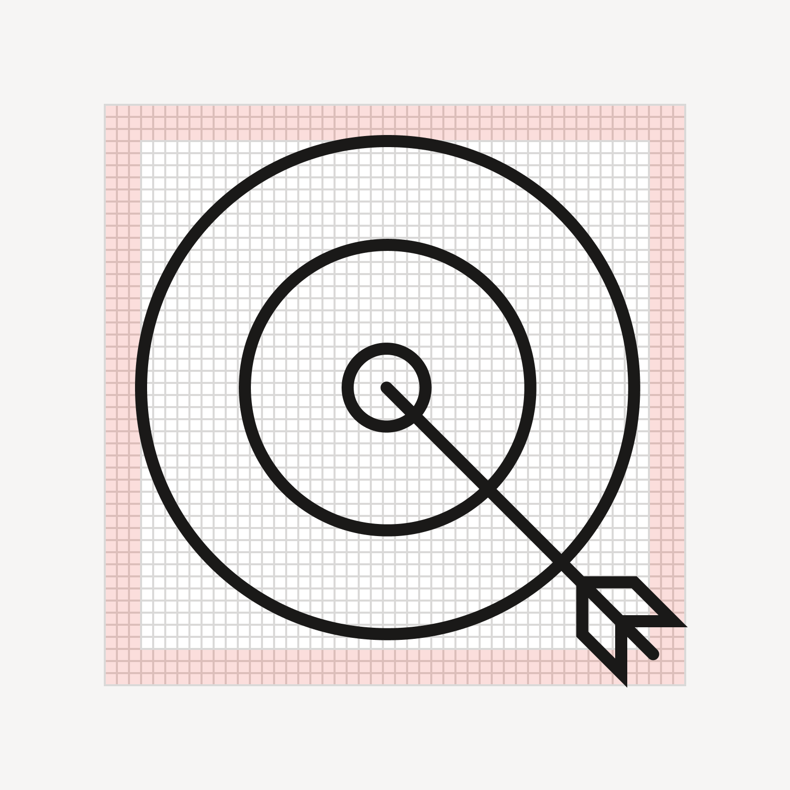 Icon expanding into padding zone.