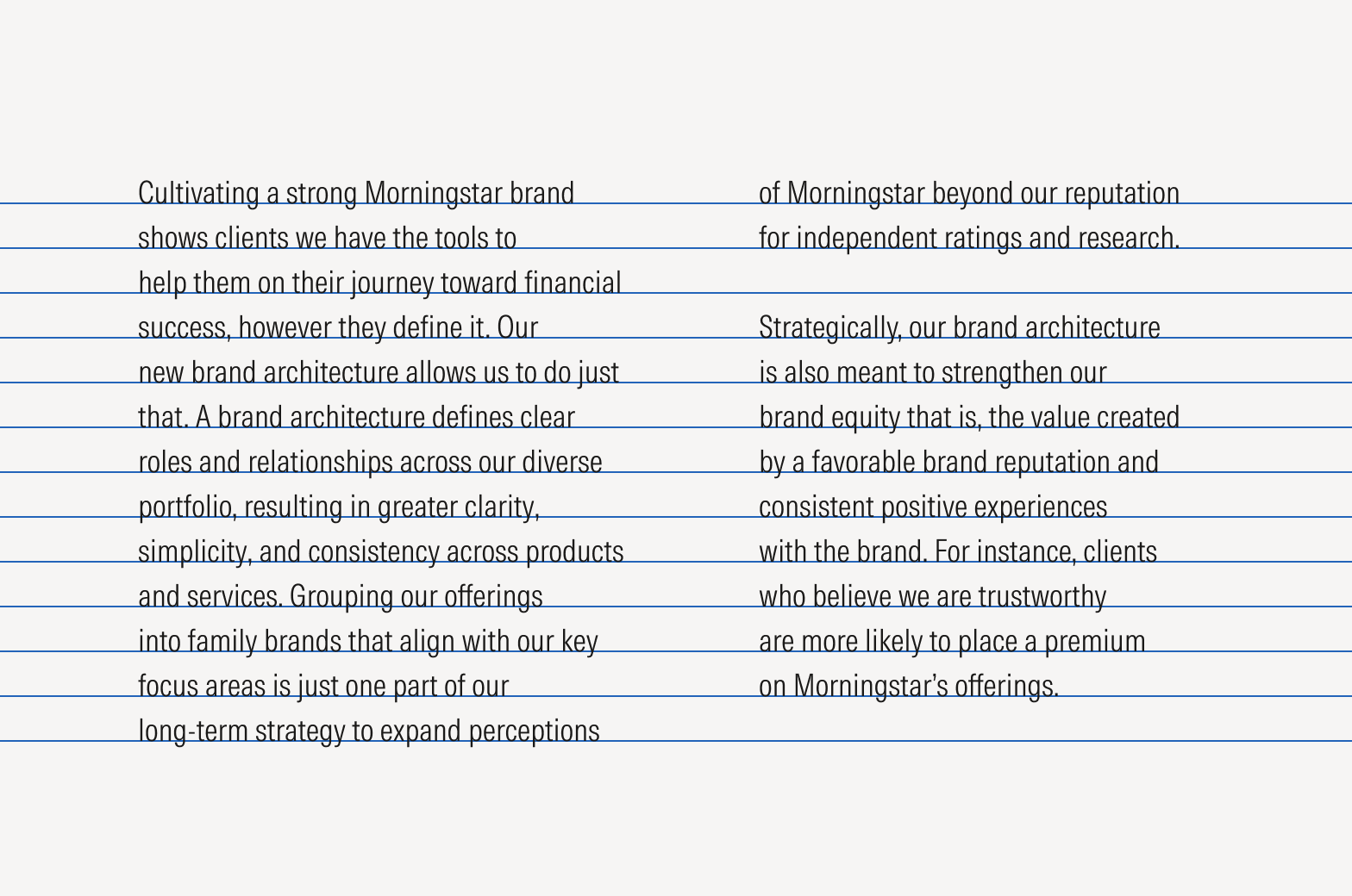 Use a double return to clearly delineate between paragraphs, particularly when arranging content in columns.