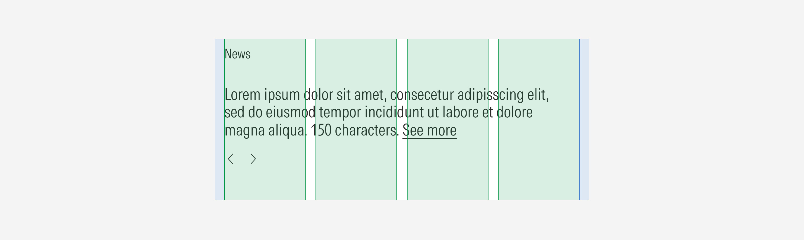 How component scales down to Default max breakpoint