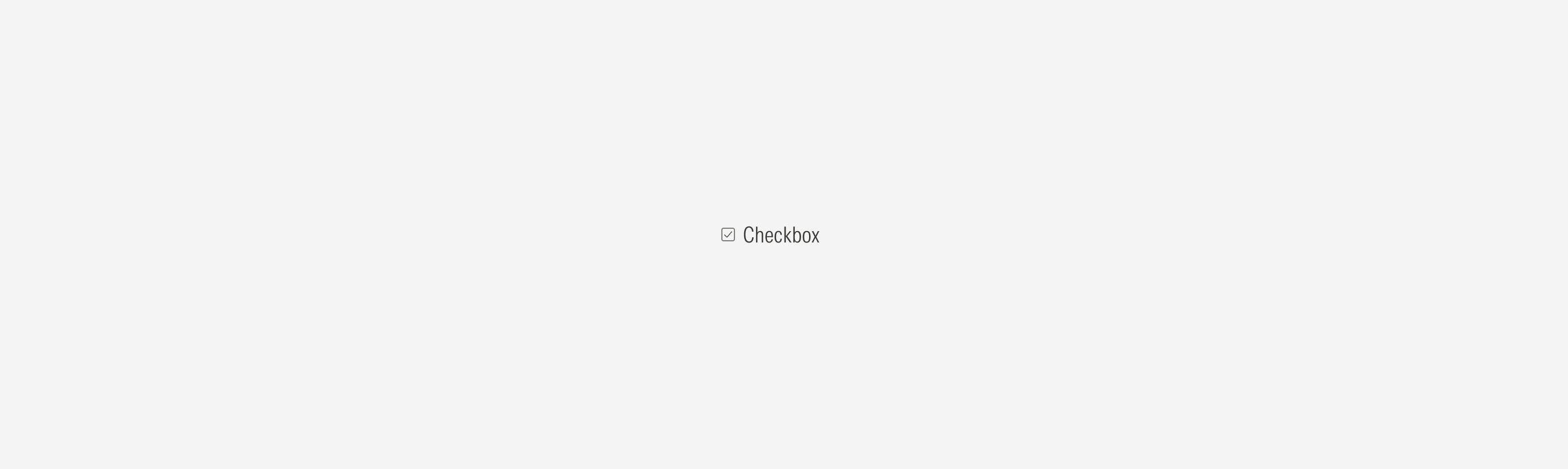 Checkbox variants