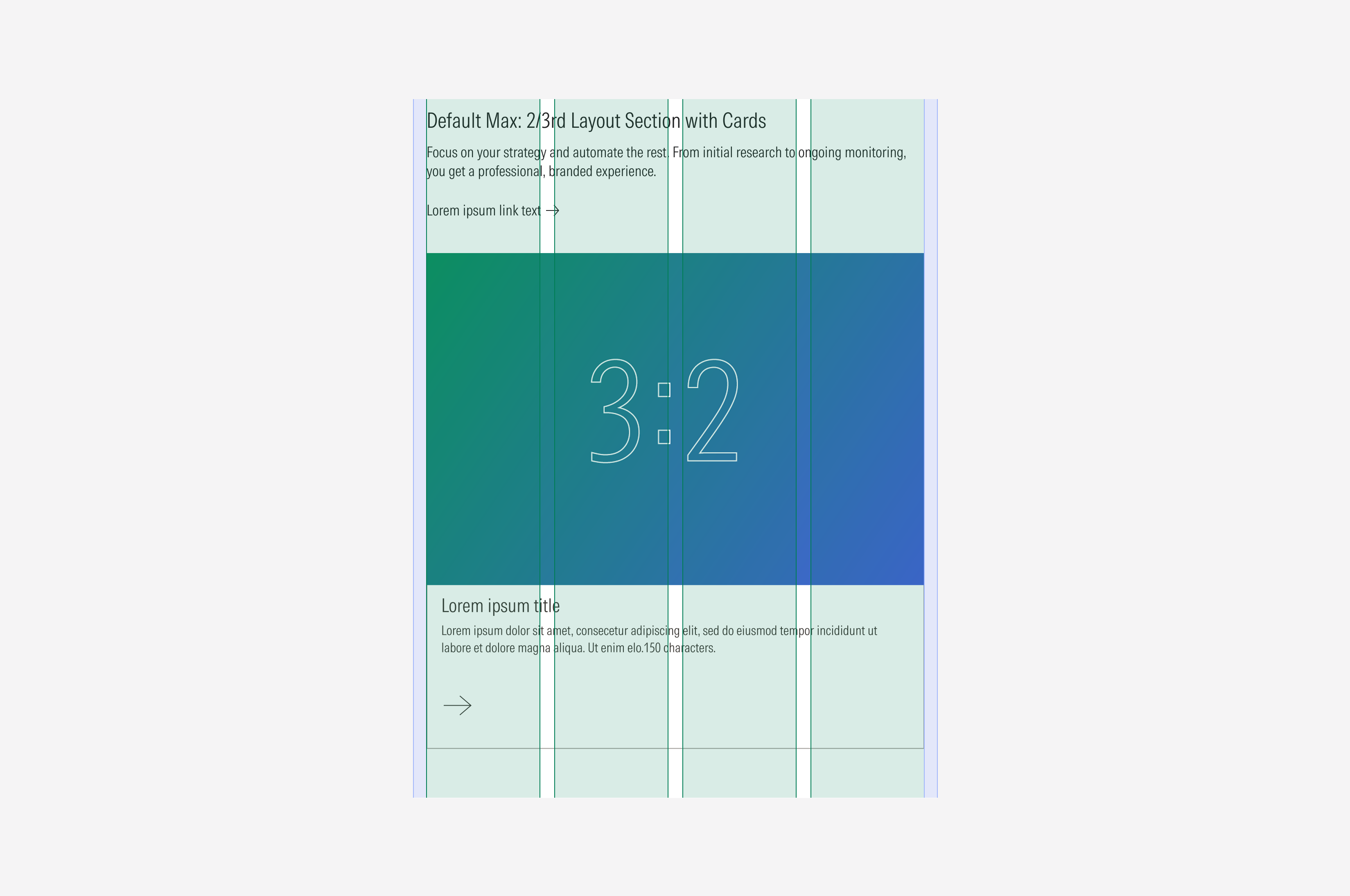 layout section Case 1 Default Max Breakpoint