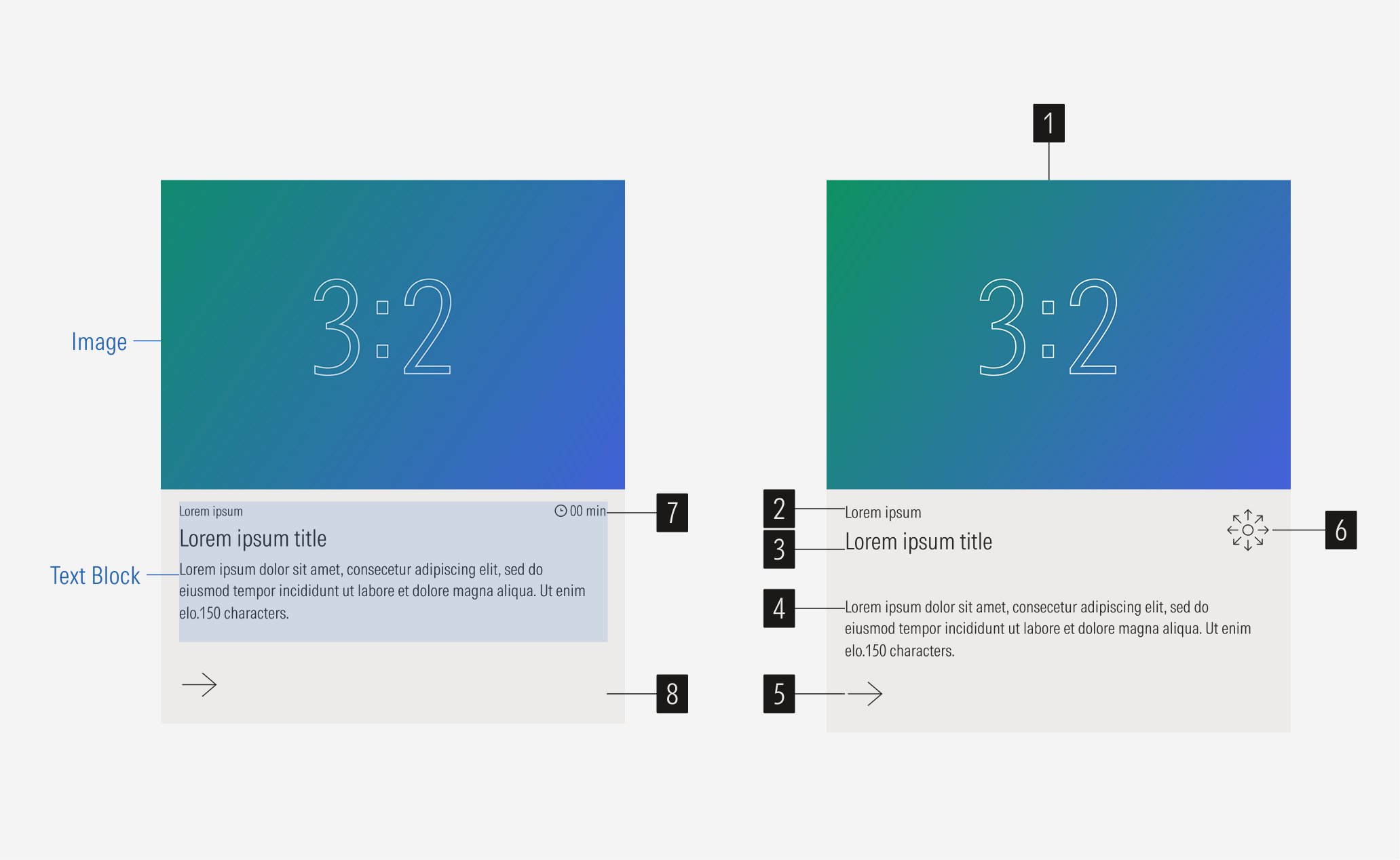 General cards anatomy