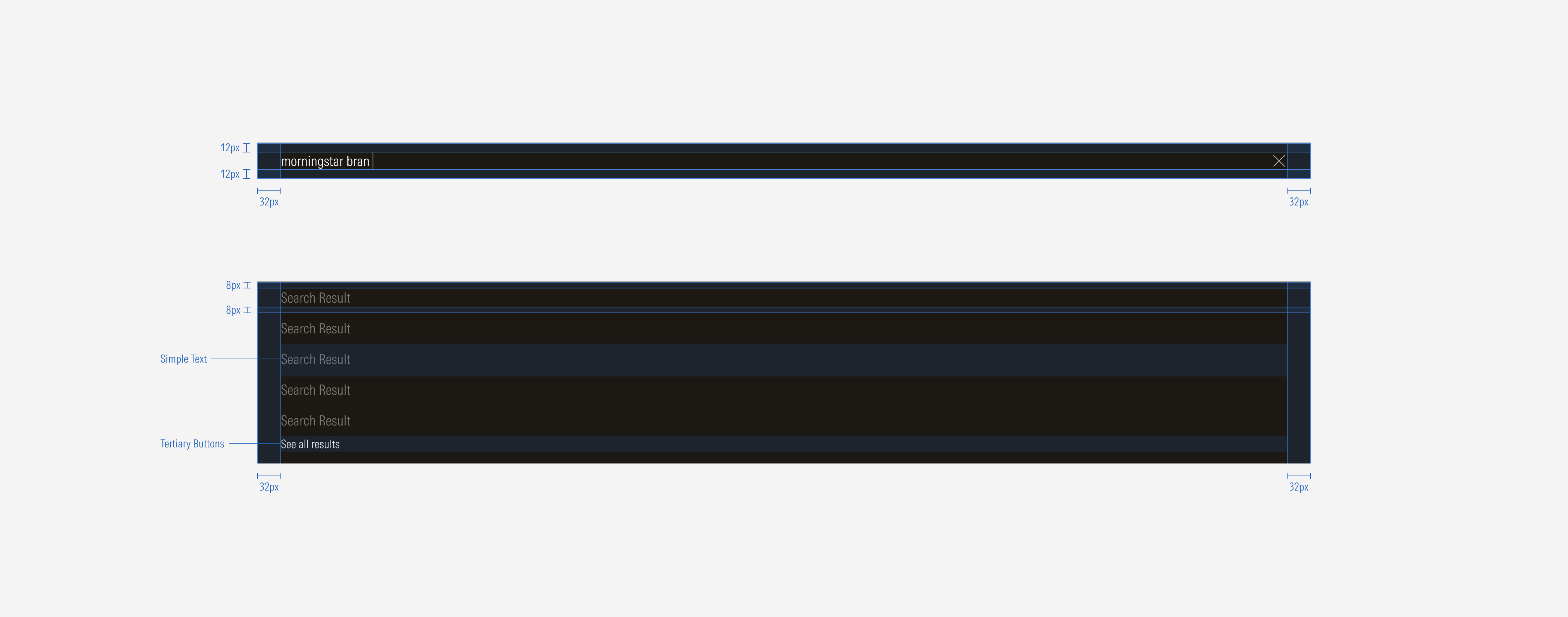 Top hat search bar spacing for the LG and MD breakpoints