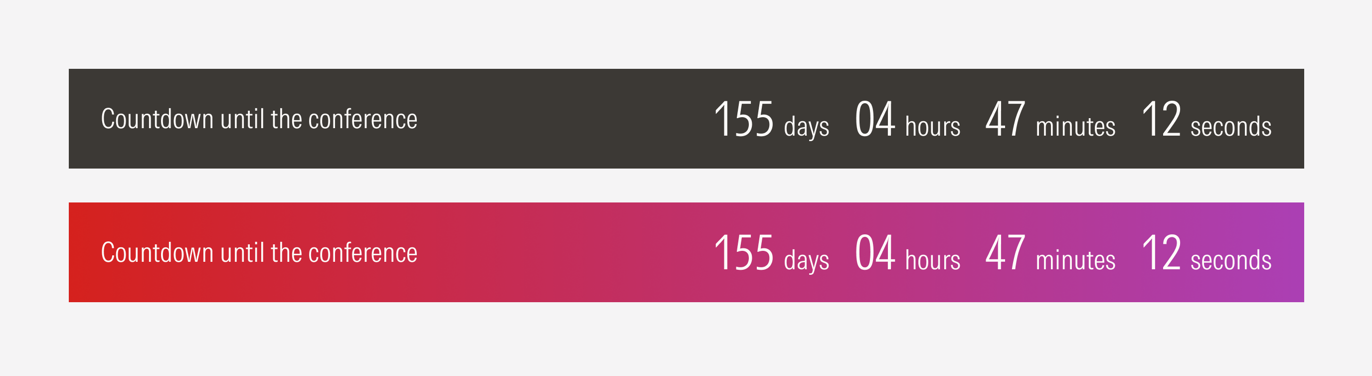 thrash component countdown type