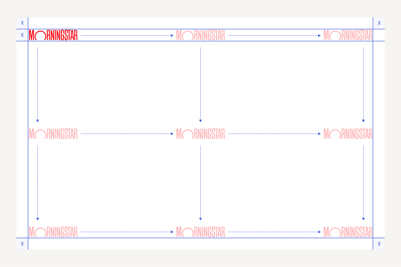 Logotype placement in a landscape composition.