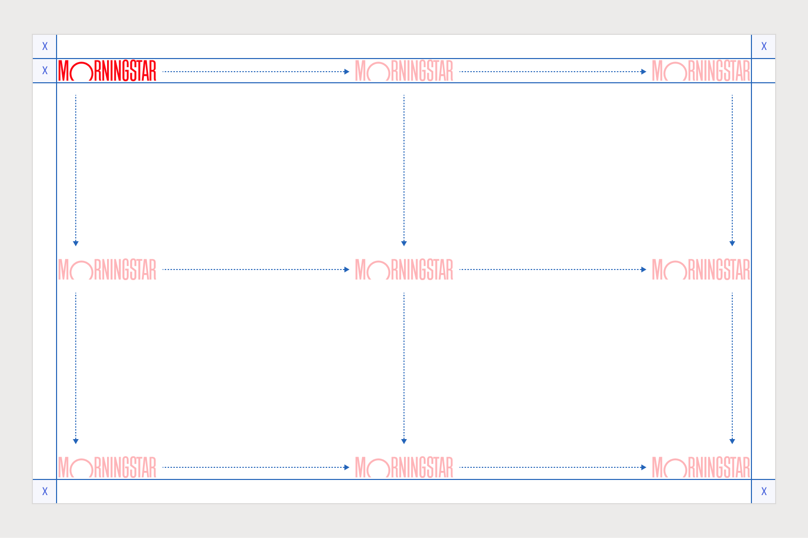 Logotype placement in a landscape composition.