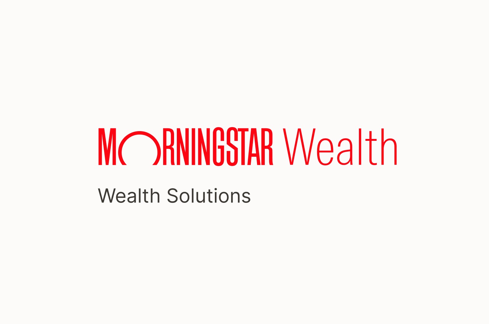 Wealth lockup with product name below.