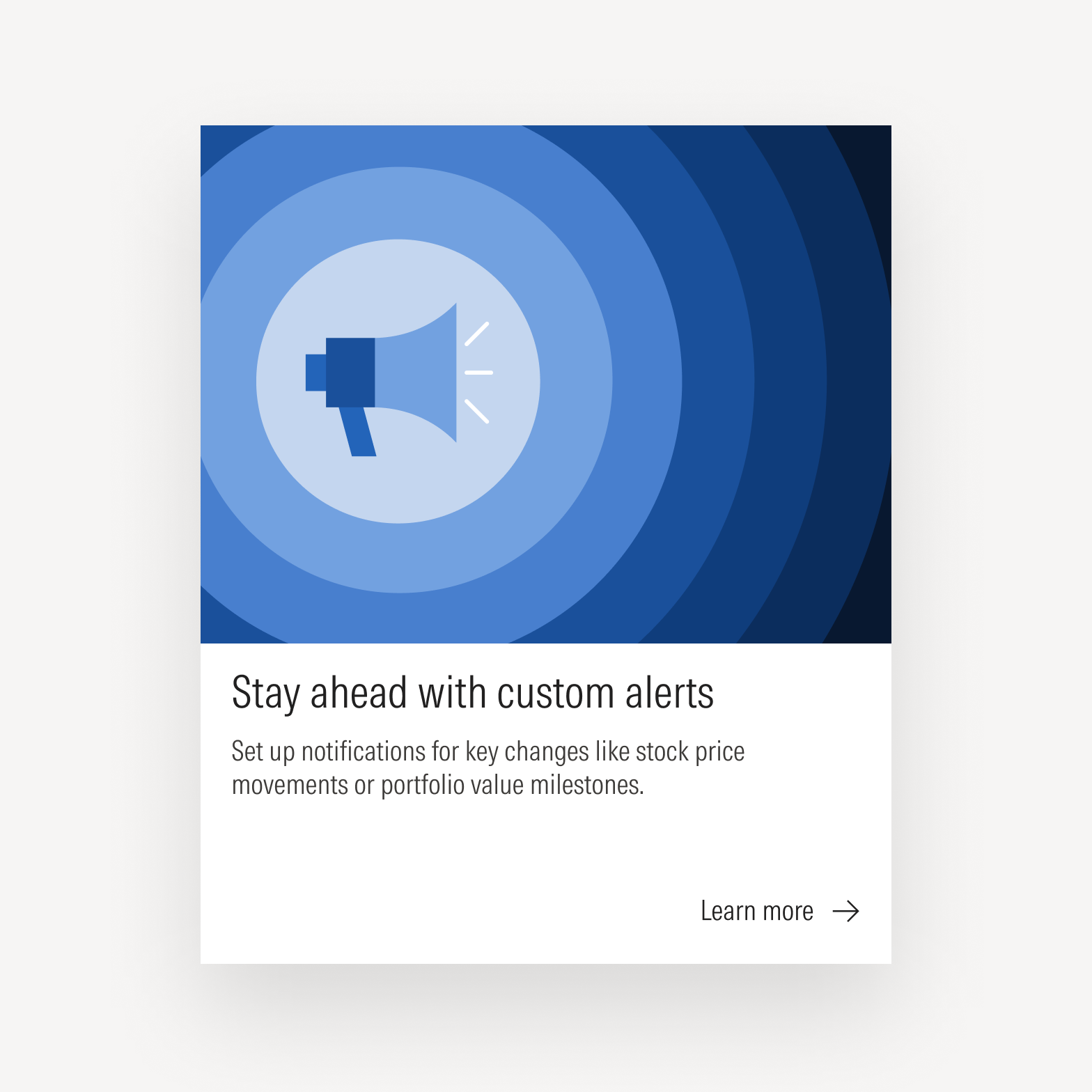 Icon illustration on card.