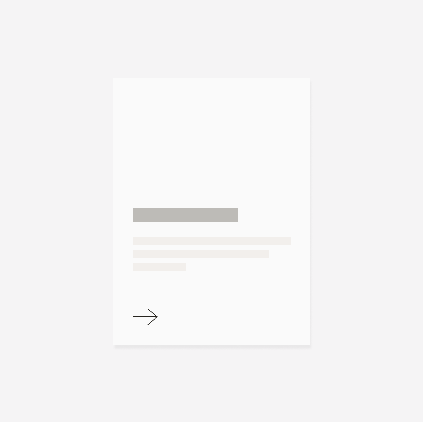 Example 1 of the alignment of elements inside a card