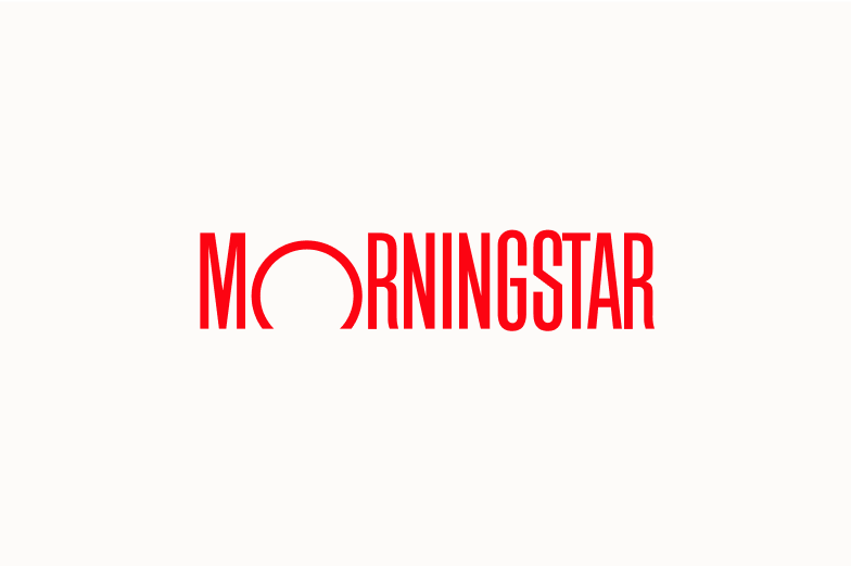 Red logotype on light background.