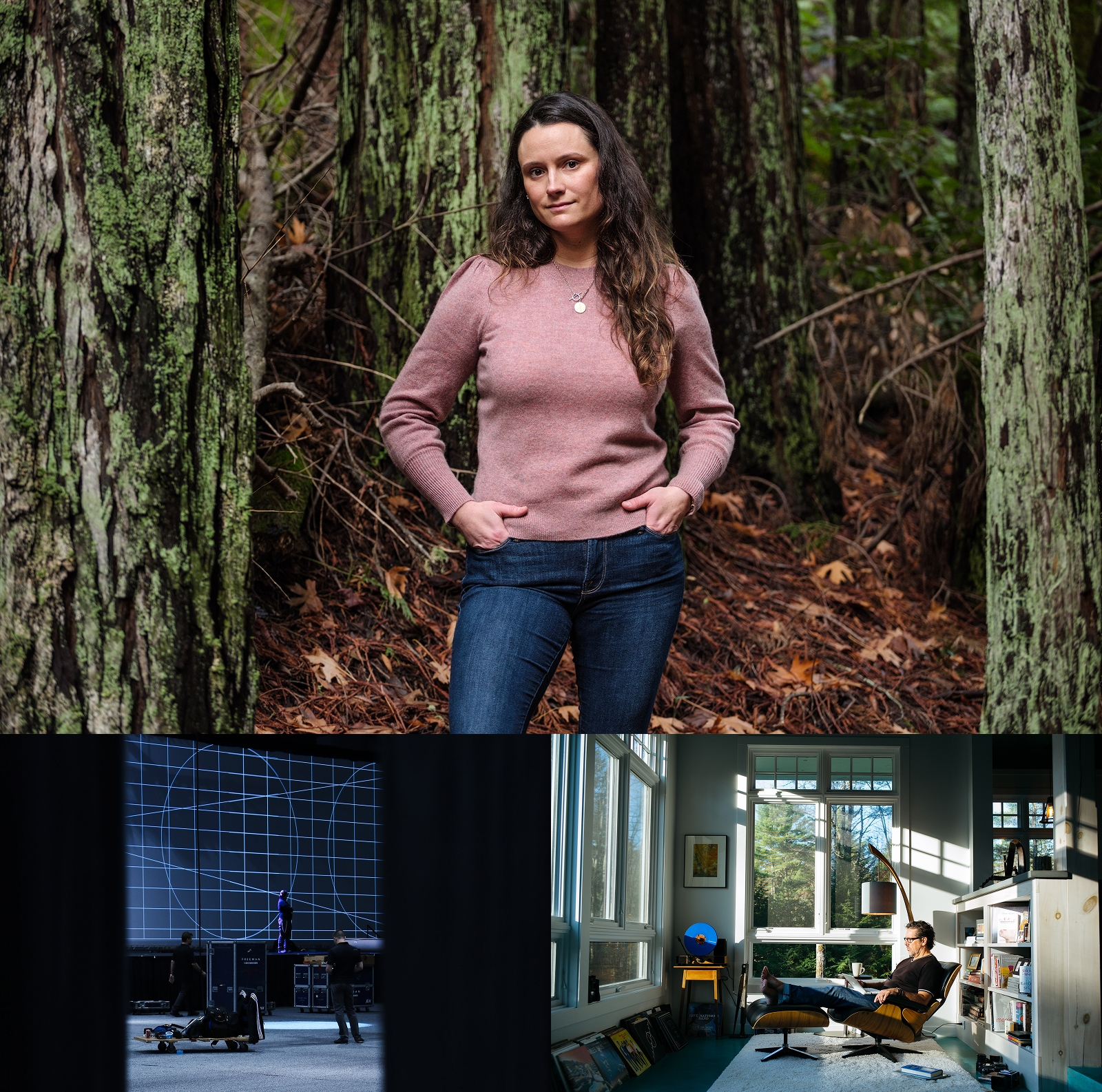 Collage of editorial photos.