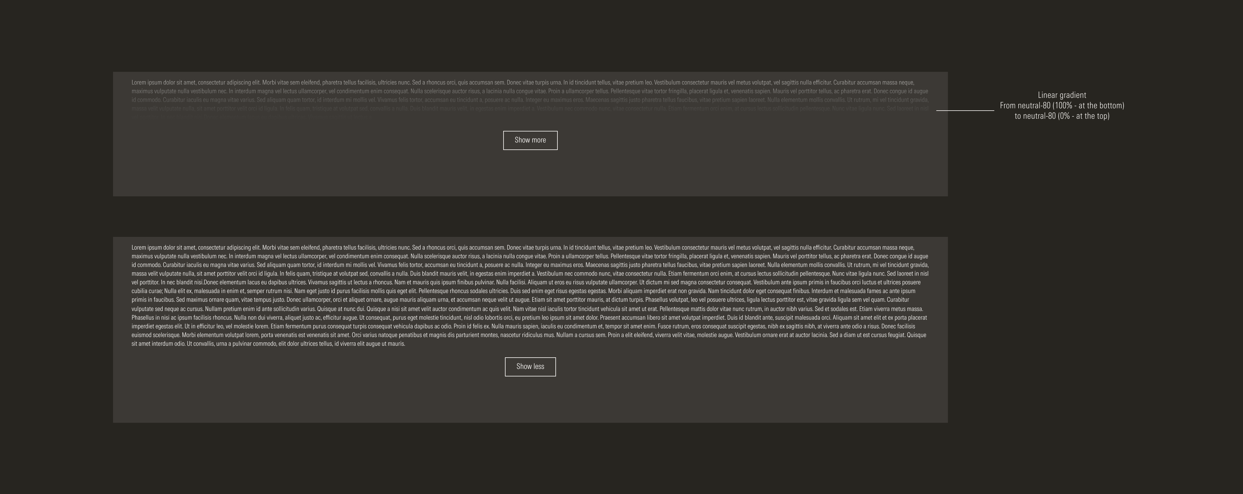 Dark theme for the long disclosure