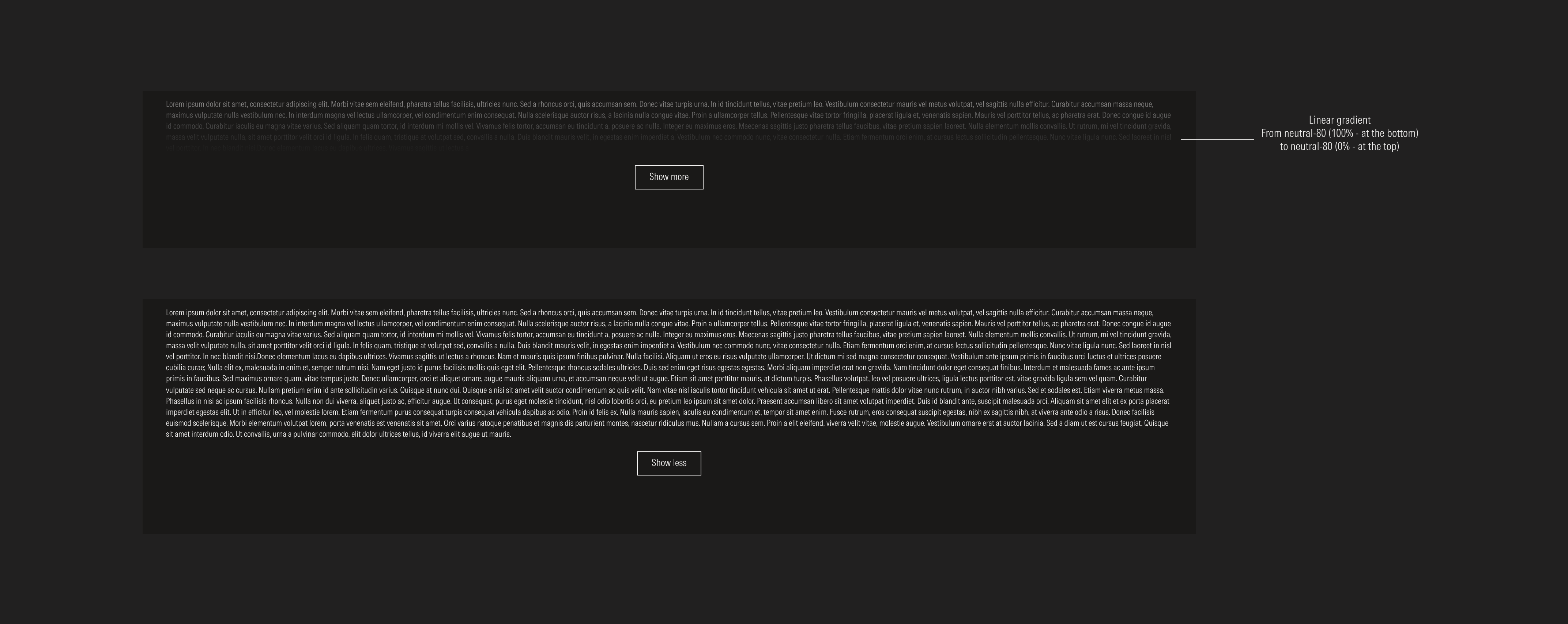 Dark theme for the long disclosure