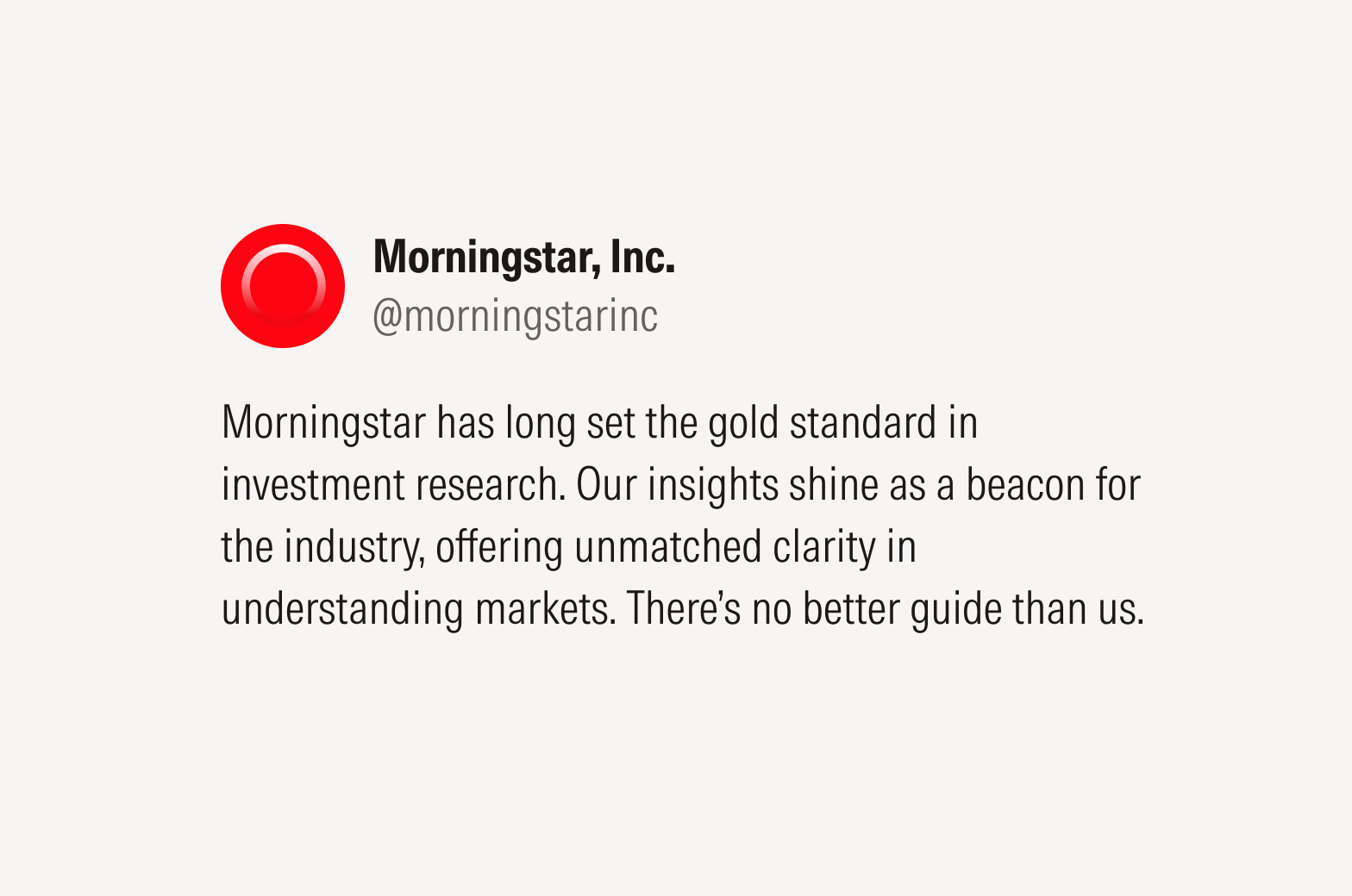 Example social media post