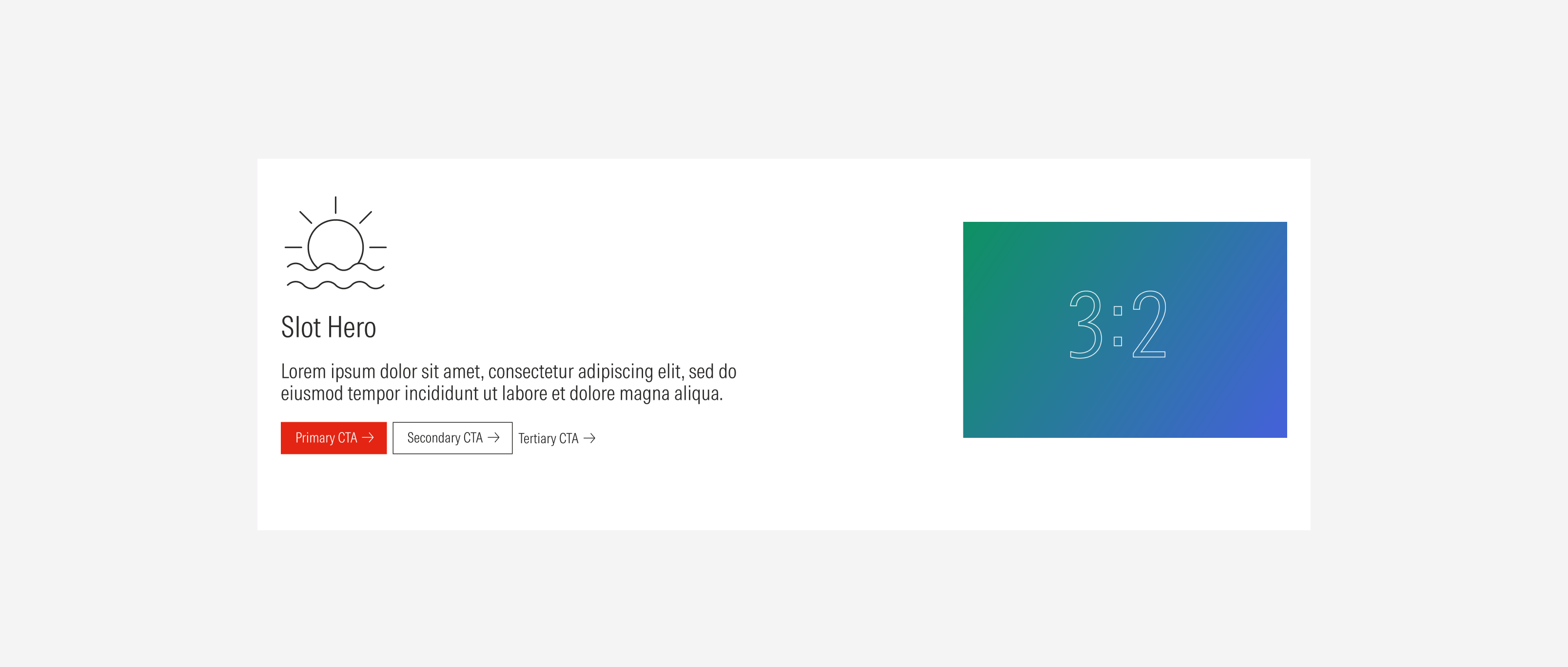 Secondary hero variant 1: Slot hero