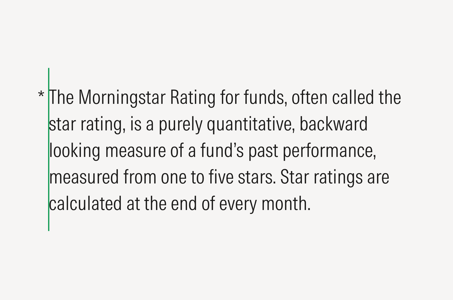 Correct use of punctuation marks and the left margin.