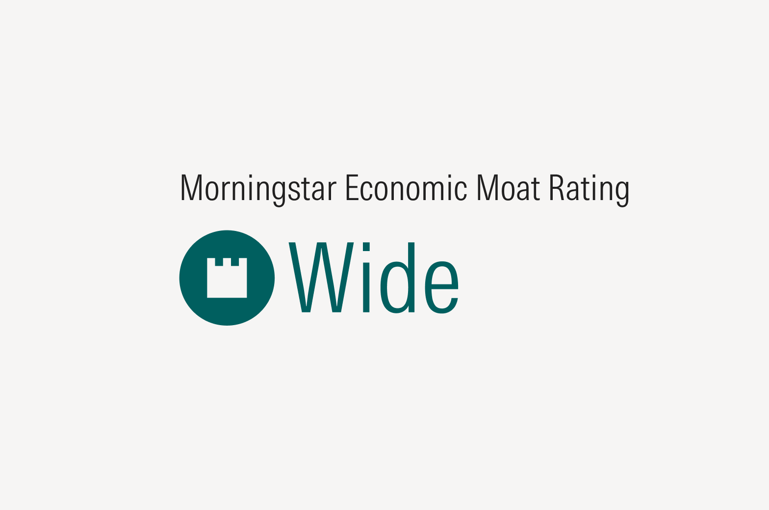 Economic Moat Rating shown beneath label.