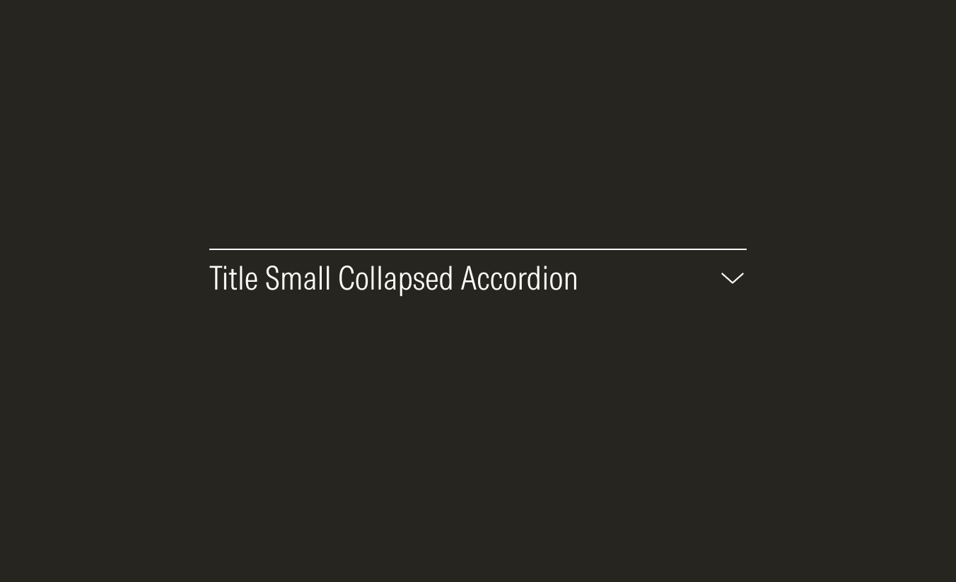 Dark theme accordion